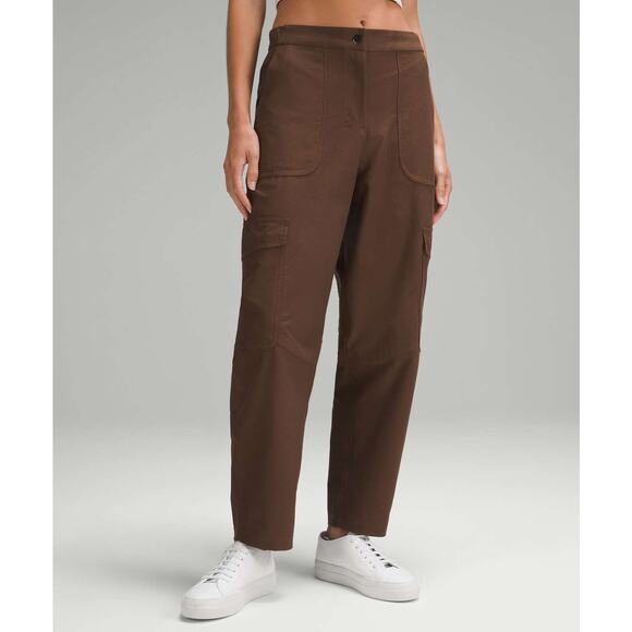 Lululemon Light Utilitech Cargo Pants Brown Pocket High-Rise Tapered NWT Size 32 - Picture 1 of 6